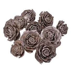 Cédrus rózsa 3-5cm 10db/csom - Ezüst pezsgő
