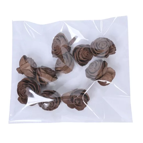 Shola rózsa 4cm 10db. - Dióbarna
