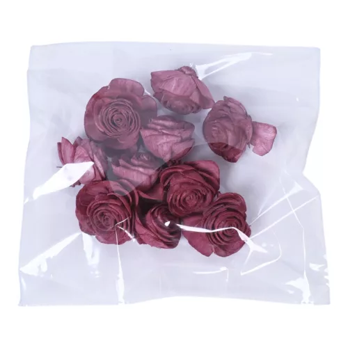 Shola rózsa 4cm 10db. - Wine red