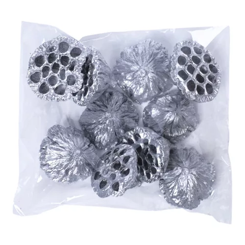 Közepes lótusz 6-8cm, 10db./csom - Ezüst