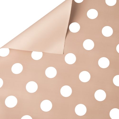 Dotted foil roll 58cm x 10m - Nature / White