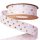 Gold dotted grosgrain ribbon 25mm x 20m - White