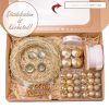 DIY Do It Yourself advent wreath with extras- Gold Delight