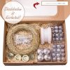 DIY Do It Yourself advent wreath with extras- Silver Flame