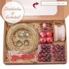 DIY Do It Yourself advent wreath with extras- Royal Maroon