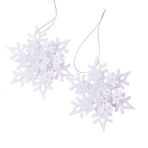 2pcs. 3D snowflake decoration, 21 x 11.5cm