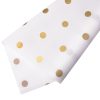 Dotted foil roll 58cm x 10m - White / Gold