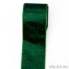 Green velvet ribbon with wired edge 38mm x 5m