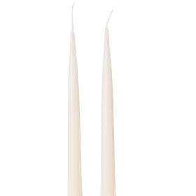 Szálas gyertya, 2db-os készlet, 25cm - Lakk fehér