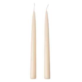 Szálas gyertya, 2db-os készlet, 25cm - Lakk ekrü