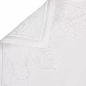  Elegant floral patterned wrapping decorative foil sheet 57cm x 57cm, 20 pcs. - White