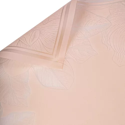 Elegant floral patterned wrapping decorative foil sheet 57cm x 57cm, 20 pcs. - Powder beige