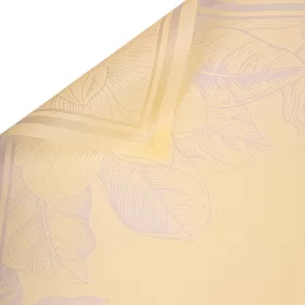   Elegant floral patterned wrapping decorative foil sheet 57cm x 57cm, 20 pcs. - Cream