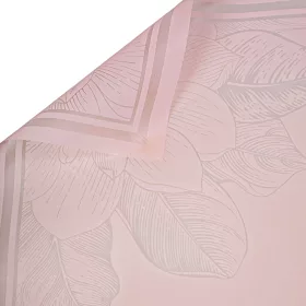   Elegant floral patterned wrapping decorative foil sheet 57cm x 57cm, 20 pcs. - Powder pink