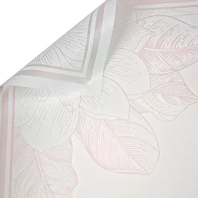   Elegant floral patterned wrapping decorative foil sheet 57cm x 57cm, 20 pcs. - Pastel green