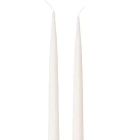 Szálas gyertya, 2db-os készlet, 25cm - Matt fehér