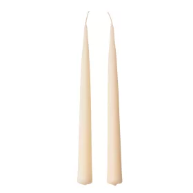 Szálas gyertya, 2db-os készlet, 25cm - Matt fehér