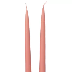 Szálas gyertya, 2db-os készlet, 25cm - Matt rózsaszín