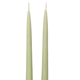 Szálas gyertya, 2db-os készlet, 25cm - Matt zöld