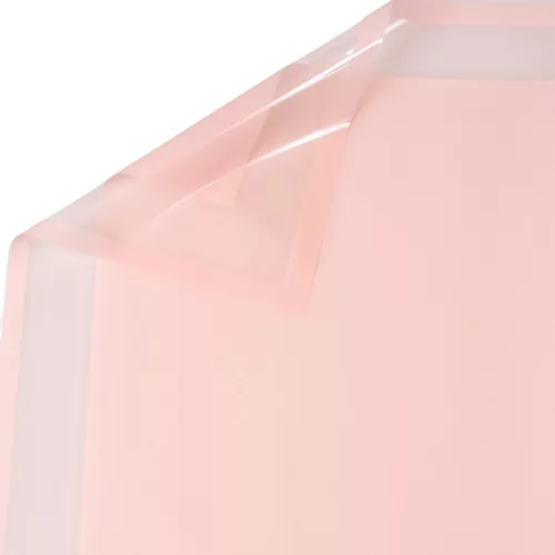 Foil Sheet with Transparent Frame 57 x 57cm, 20pcs. - Glossy Powder Pink
