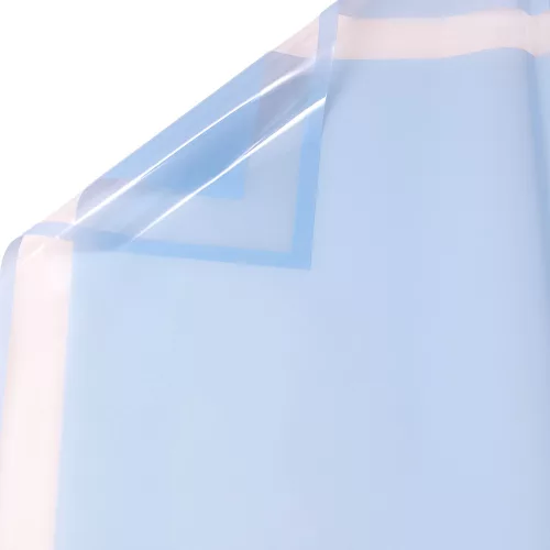 Foil Sheet with Transparent Frame 57 x 57cm, 20pcs. - Glossy Light Blue