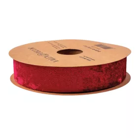Fényes bársony szalag 25mm x 10m - Wine red