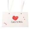 10pcs. "Szeretlek" inscription flower bag 22(L) x 10.5(W) x 13.5(H) cm
