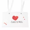 10pcs. "Szeretlek" text inscribed flower bag 22(H) x 10.5(W) x 13.5(D) cm