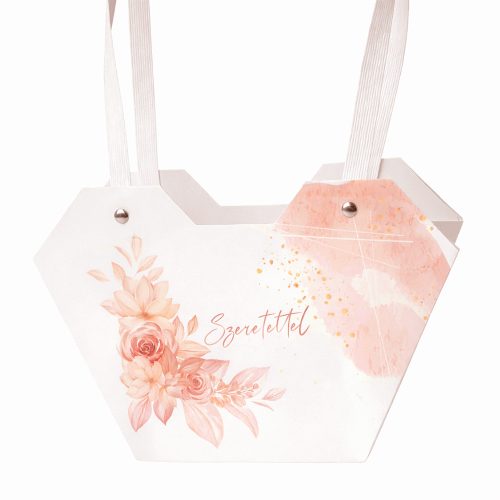 10 pcs. "Szeretettel" Flower Bag 23.5(h) x 12.5(w) x 35(d) cm