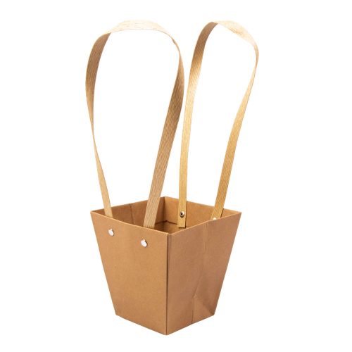 10pcs. Kraft flower bag 12(L) x 12(W) x 12.5(H) cm