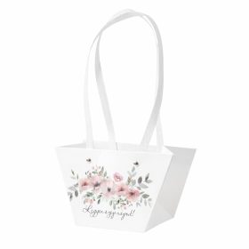   10db."Legyen szép napod!" feliratos virág táska 20(h) x 12(sz) x 12(m) cm 