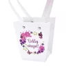 10 pcs. "Boldog nőnapot!" Flower Bag 12(h) x 8(w) x 12.5(d) cm