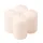 Advent pillar candle set, 7 x 4cm – Lacquered white