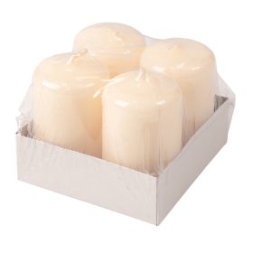 Adventi henger gyertya készlet, 7 x 4cm - Lakk ekrü