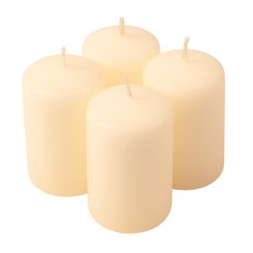 Adventi henger gyertya készlet, 7 x 4cm - Matt ekrü