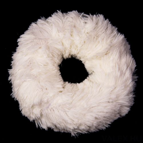 Fur wreath base 20cm - White