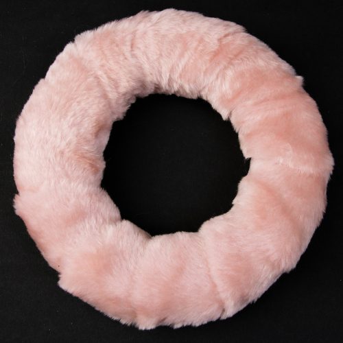 Fur wreath base 20cm - Powder pink
