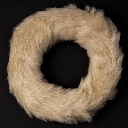 Fur wreath base 20cm - Medium haired, latte