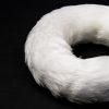 Fur wreath base 20cm - Medium haired White
