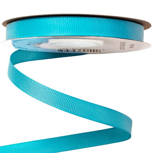 Grosgrain ribbon 10mm x 20m - Aqua blue