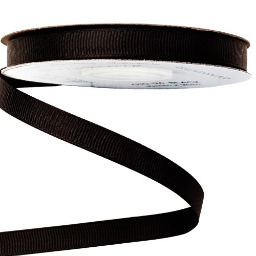 Grosgrain ribbon 10mm x 20m - Black