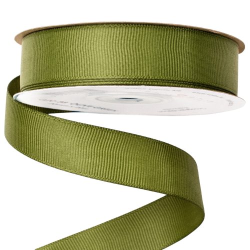 Grosgrain ribbon 20mm x 20m - Olive green