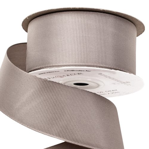 Grosgrain ribbon 38mm x 20m - Gray