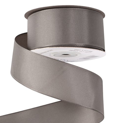 Grosgrain ribbon 38mm x 20m - Gray