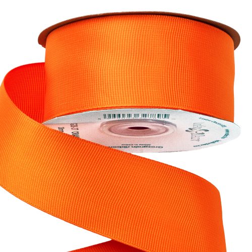 Grosgrain ribbon 38mm x 20m - Orange