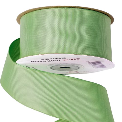 Grosgrain ribbon 38mm x 20m - Light green