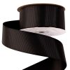 Grosgrain ribbon 38mm x 20m - Black