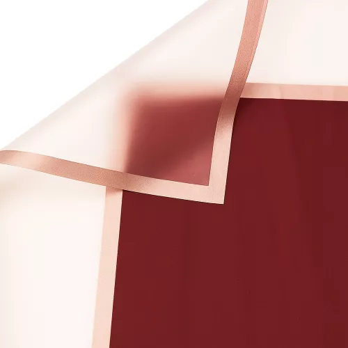 Áttetsző keretes matt fólia ív 58 x 58cm, 20db - Bordó