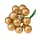 Glass Bauble Pick, Matte Gold, 2cm, 12pcs Bundle