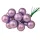 Glass Bauble Pick, Matte Light Purple, 2cm, 12pcs Bundle